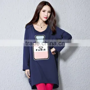 Autumn Maternity T-shirt, Long Sleeve T-shirt, Big Size Cotton T-shir thumbnail-2