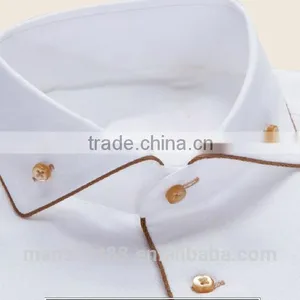 2017 Custom Slim Fit White Cotton Dress Shirts thumbnail-2
