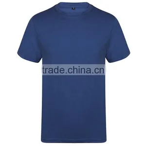 Guangzhou Shandao OEM Factory Summer Plain O-neck Short Sleeve 180g 40% Cotton 60% Polyster Custom Athletic Fit Shirt thumbnail-2