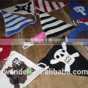 Felt So Good Jolly Roger Pirate Bunting, Nautical Garland Sea Ship Bunting thumbnail-1