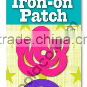 Mini Iron on Felt Patch Heat Transfer Colorful Flower Fashion Accessories thumbnail-1