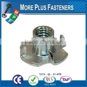 Made in Taiwan M4 Captive Zinc Plated M8 Metric Threaded Tee Nut thumbnail-2