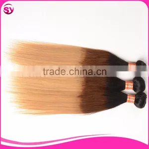 Color 1b/4/27 Straight Wave Brazilian Hair Weave Blonde and Brown thumbnail-6