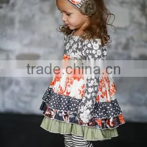Bulk Wholesale Kids Clothing 2 Piece Outfit Little Girls Boutique Remake Clothing Sets thumbnail-6