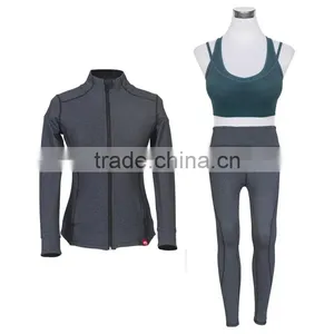 Yoga Exercise Wear for Ladies Printing Logos Custom Plus Size thumbnail-4