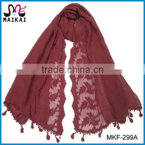 New Arrival Fashion Women Polyester Cotton Scarf thumbnail-1