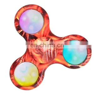 2017 Hot Fingertips Camouflage Triangle Gyro Decompression Fingertips Gyro With LED Lights thumbnail-4