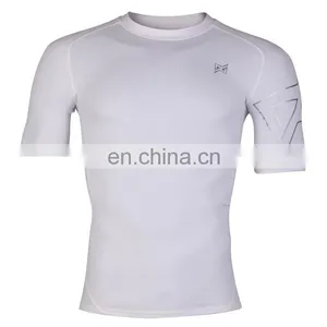Blank Mma Rash Guard for Players White Color in High Quality thumbnail-4