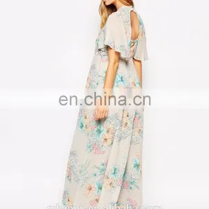 Maternity Maxi Dress Floral Maternity Dress Long thumbnail-3