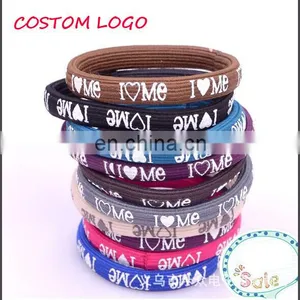 Factory Cotom Logo/slogan Fashion Nylon Elastic Hair Band thumbnail-1