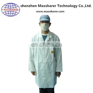 Wholesale Customized Logo Esd Antistatic Cleanroom Working Smock Uniform thumbnail-6