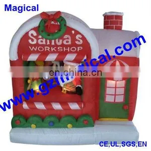 Inflatable Santa's Workshop thumbnail-1