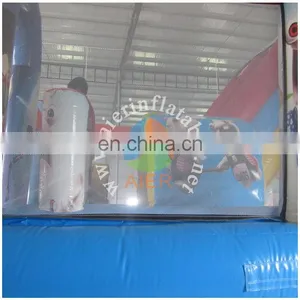 Crazy Rabbit Cartoon Painting Inflatable Bounce Castle With Slide thumbnail-2