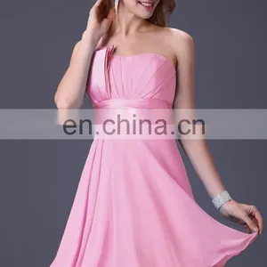 Grace Karin One Shoulder Chiffon Bridesmaid Dresses CL4095 thumbnail-2