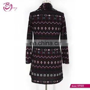 2017 Fall Spandex Turkish Style Plus Size One Piece Digital Printing Ropa Mujer Tunic for Woman thumbnail-3