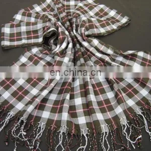Viscose Paid Oblong Scarf thumbnail-1