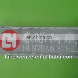 Veclro With Overlock Damask Woven Label thumbnail-1