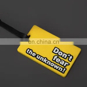 Custom Personalized Luggage Tag Low Price Silicone Luggage Tag Wholesale OEM Made PVC Luggage Tag thumbnail-1
