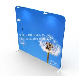 10ft Portable Backdrop Stand Trade Show Tension Fabric Display Stand Banner Backdrop Wall thumbnail-3