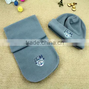 2016 New Fashion Two-pieces Poral Fleece Hat & Scarf Sets thumbnail-1