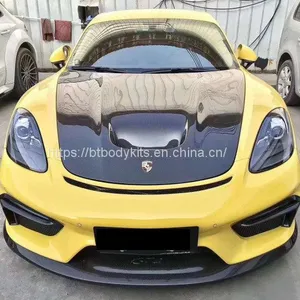 For 2016-up 718 Converted GT4 Bodykits Front Bumper Side Vent Rear Diffuser Rear Wing Spoiler thumbnail-2