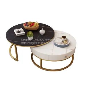 Living Room Marble Round Coffee Table thumbnail-1