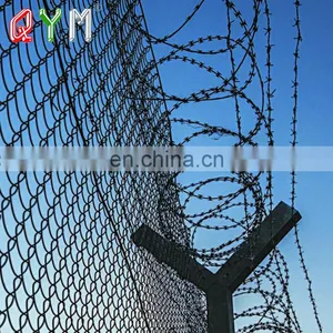 Prison Airport Chain Link Fence With Barbed Wire on Top thumbnail-4