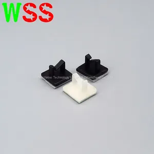 Manufacturer Self Adhesive Cable Clamp Nylon Cable Holder 0418 Top Entry Cable Clamp Clip On 3M Adhesive Base thumbnail-1