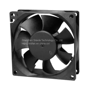 12V 2-Pin 80x80x25mm PC Computer CPU System Heatsink Brushless Cooling Fan 8025 thumbnail-1