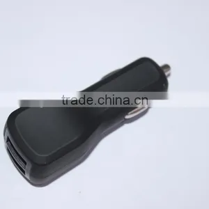 3.1Amp 3100mA Output Dual 2nd USB Vehicle Auto Car Charger With Black Painting Rubberized Finished thumbnail-3