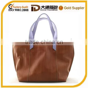 Wood Grain Lady Leather Handbag thumbnail-1
