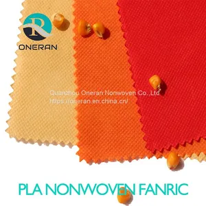 High Strength PLA Spunbonded Nonwoven Fabric for Green Construction Materials Biodegradable PLA Nonwoven Fabric PLA Fibers thumbnail-1