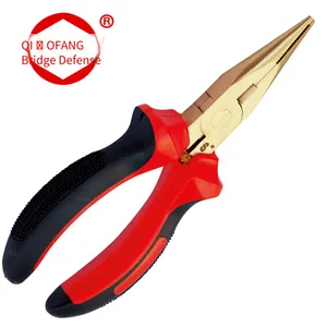 Explosion-proof Needle-nose Pliers Made of Beryllium Bronze and Aluminum Bronze Materials. Comply With the International Standard Iso5745. Spark-free Needle-nose Pliers thumbnail-1