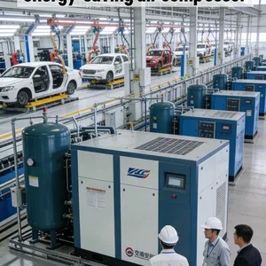 Plastic Machinery Equipment.Supporting Screw Air Compressor37KW6BAR.Silent and Energy-saving Design. thumbnail-1
