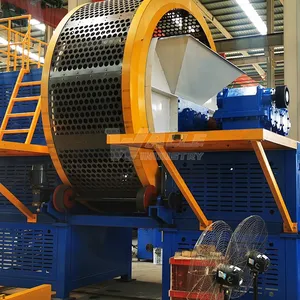 Engineering Tire Dedicated Crusher, Excavator Loader Giant Waste Tire Shredder thumbnail-3