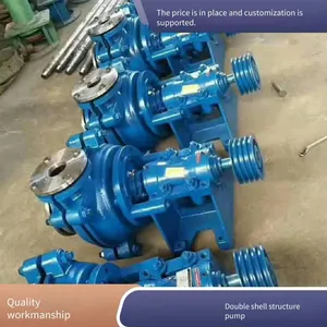 ah Fraction Slurry Pump, Fine Sand Recovery Pump, Horizontal Sand Pump, Double-shell Structure Made of High-chromium Alloy thumbnail-1