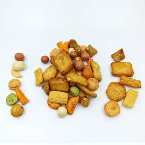 Factory Supply Assorted Baked Rice Cracker & Seasoned Peanut Mix, Multi Shape Savory Mixed Snack Blend, Custom Flavor thumbnail-3