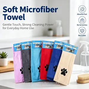 Edgeless Microfiber Towel Factory High Density Lint‑Free Microfiber Cloth for Car Detailing Kitchen Cleaning thumbnail-1