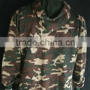 Camouflage HOODED Hunting Fishing Mens Hoodie thumbnail-4
