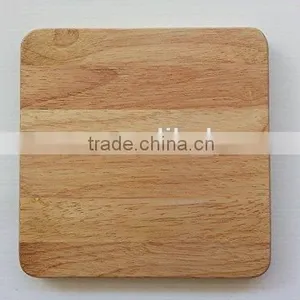 8-Inch Square Wooden Disk Serving Tray thumbnail-4