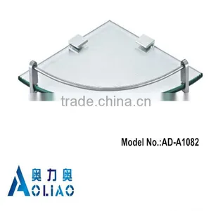 High Quality Bathroom Accessory Stainless Steel Single Glass Platproms thumbnail-1