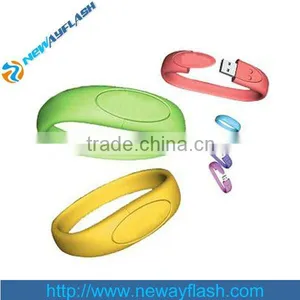 Silicone Wristband USB Flash Drives for Promotion Gift thumbnail-1