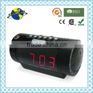 0.9" LED Display Projector AM FM Clock Radio thumbnail-1