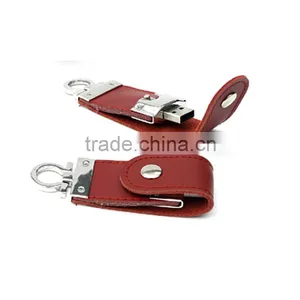 Promotional Gift Cheap Bulk Leather 2GB 4GB 8GB USB Flash Drive 2.0 With Customized Logo in Shenzhen thumbnail-2