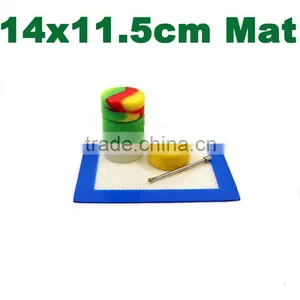 Ecigarette Vaping Custom Silicone Mat Small Size Silicone Concentrate Oil Mat Heat Proof Silicone Fiberglass Baking Mat thumbnail-6