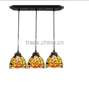 European Classic Tiffany Balcony Small Droplight Stairs Revolving Chandelier Villa the Chandelier thumbnail-1