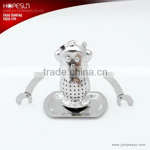 Newfangled Mini Teapot Shaped Stainless Steel Tea Leaf Strainers Supplier's Choice thumbnail-6