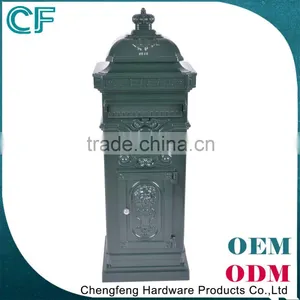 Reasonable Price Crown Decorative Bronze Lockable Mailbox thumbnail-4
