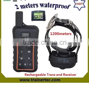 1200Meter Warterproof and Rechargeable Pet Behave Remote Dog Training System thumbnail-1