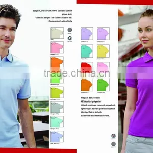 High Quality Fashion Couple Polo Shirt , Custom Polo Shirt Design thumbnail-4